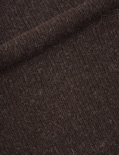 Load image into Gallery viewer, MHL W&#39; Chunky Seamless Crew Neck Rustic Wool Dark Brown
