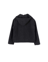 Load image into Gallery viewer, MHL W&#39; Short Duffle Coat Felted Wool Charcoal
