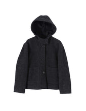 Load image into Gallery viewer, MHL W&#39; Short Duffle Coat Felted Wool Charcoal
