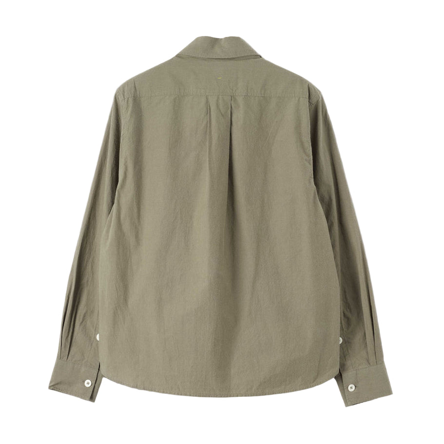 MHL W' Basic Brushed Chambray Shirt Khaki Green
