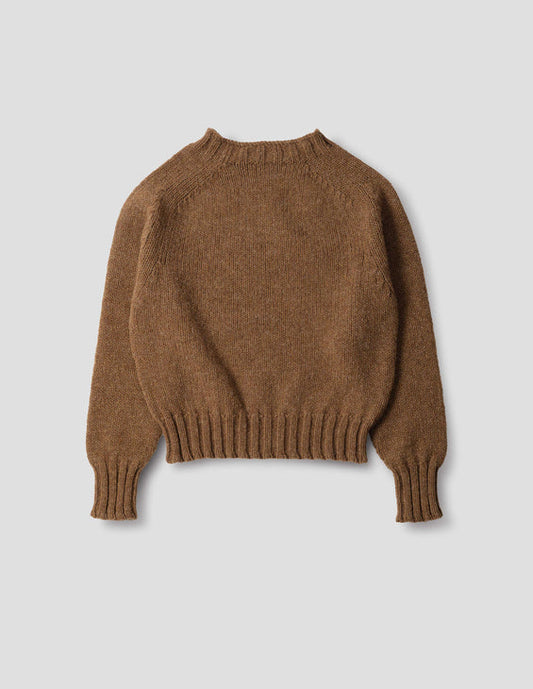 MHL W' Chunky Seamless Rustic Wool Crew Cinnamon
