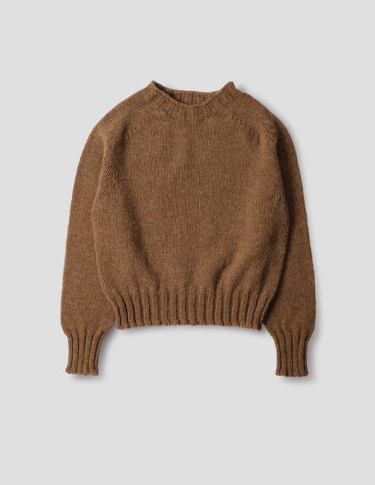 MHL W' Chunky Seamless Rustic Wool Crew Cinnamon