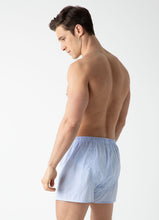 Load image into Gallery viewer, Sunspel Boxer Short Micro Gingham Light Blue
