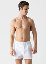 Load image into Gallery viewer, Sunspel Cotton Poplin Boxer Short White
