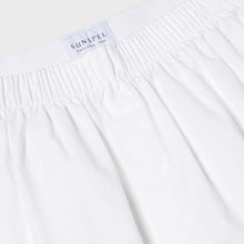 Load image into Gallery viewer, Sunspel Cotton Poplin Boxer Short White
