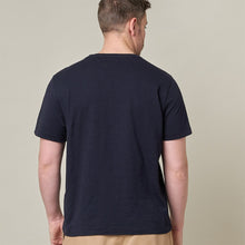 Load image into Gallery viewer, Merz b. Schwanen SCT04 Unisex Pima Cotton T-Shirt Dark Navy
