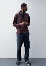 Load image into Gallery viewer, MHL Tipped Scout Scarf Lambswool Grey / Ink
