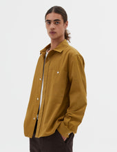 Load image into Gallery viewer, MHL Overall Shirt Washed  Cotton Poplin Ochre
