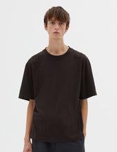 Load image into Gallery viewer, MHL Simple T-Shirt Linen Jersey Ebony
