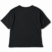 Load image into Gallery viewer, MHL W&#39; Simple T-Shirt Cotton Linen Jersey Black
