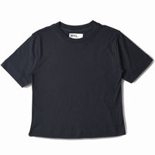 Load image into Gallery viewer, MHL W&#39; Simple T-Shirt Cotton Linen Jersey Navy
