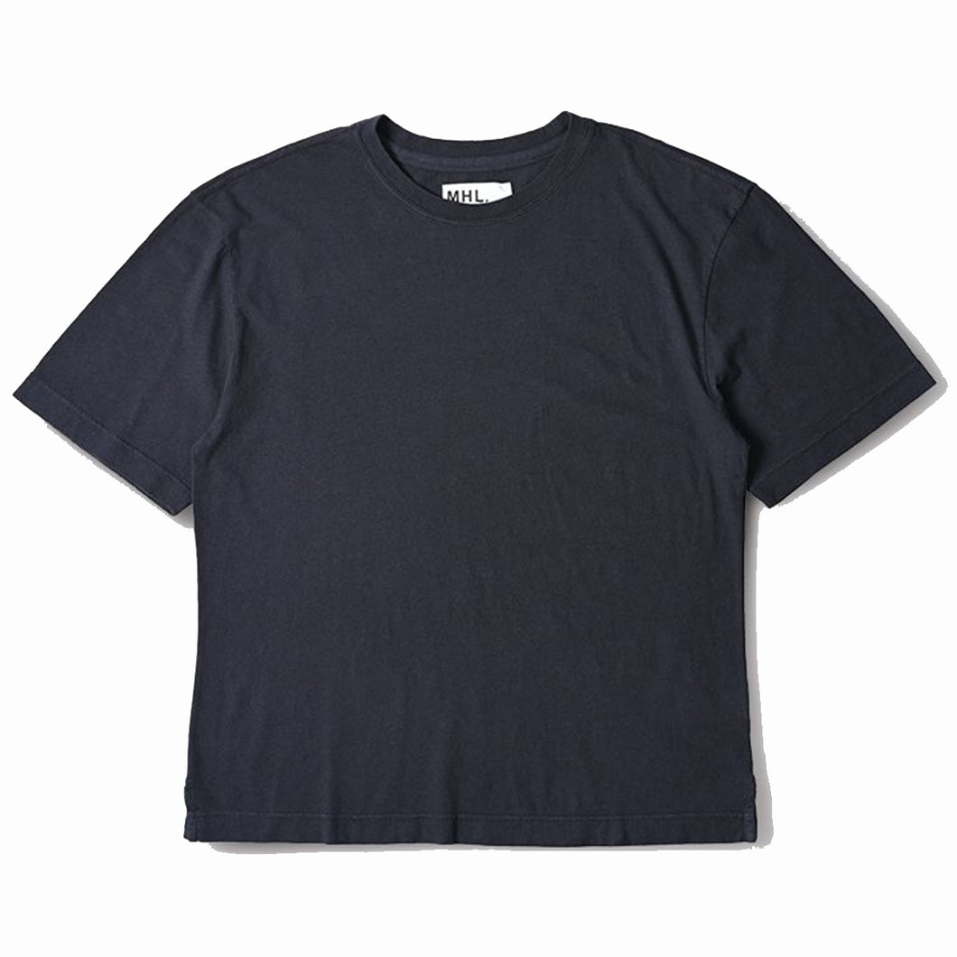 MHL Simple T-Shirt Linen Jersey Sports Navy