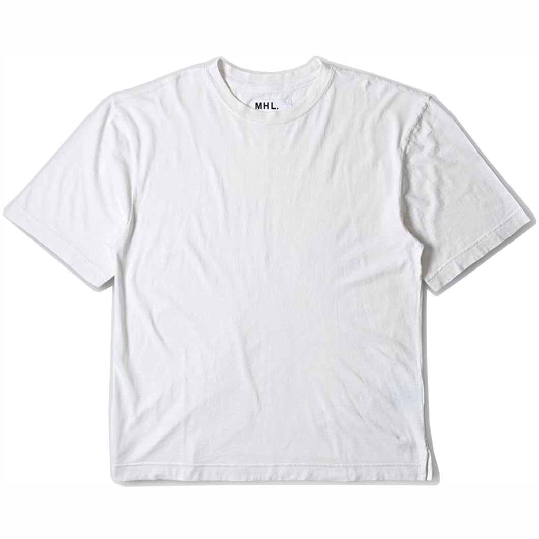 MHL Simple T-Shirt Linen Jersey Sports White