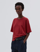 Load image into Gallery viewer, MHL W&#39; Simple T-Shirt Cotton Linen Jersey Sports Red
