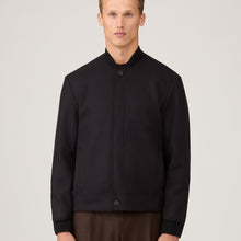 Load image into Gallery viewer, Sunspel Wool Bomber Jacket Navy
