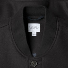 Load image into Gallery viewer, Sunspel Wool Bomber Jacket Navy

