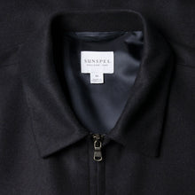 Load image into Gallery viewer, Sunspel Boiled Wool Harrington Jacket Navy
