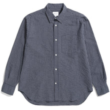 Load image into Gallery viewer, Norse Projects Mo Check Oversized Shirt Dark Navy
