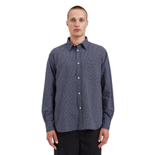 Load image into Gallery viewer, Norse Projects Mo Check Oversized Shirt Dark Navy
