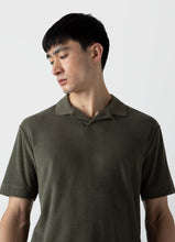 Load image into Gallery viewer, Sunspel Towelling Polo Shirt Hunter Green

