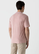 Load image into Gallery viewer, Sunspel Towelling Polo Shirt Shell Pink
