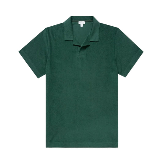Sunspel Towelling Polo Shirt Forest26