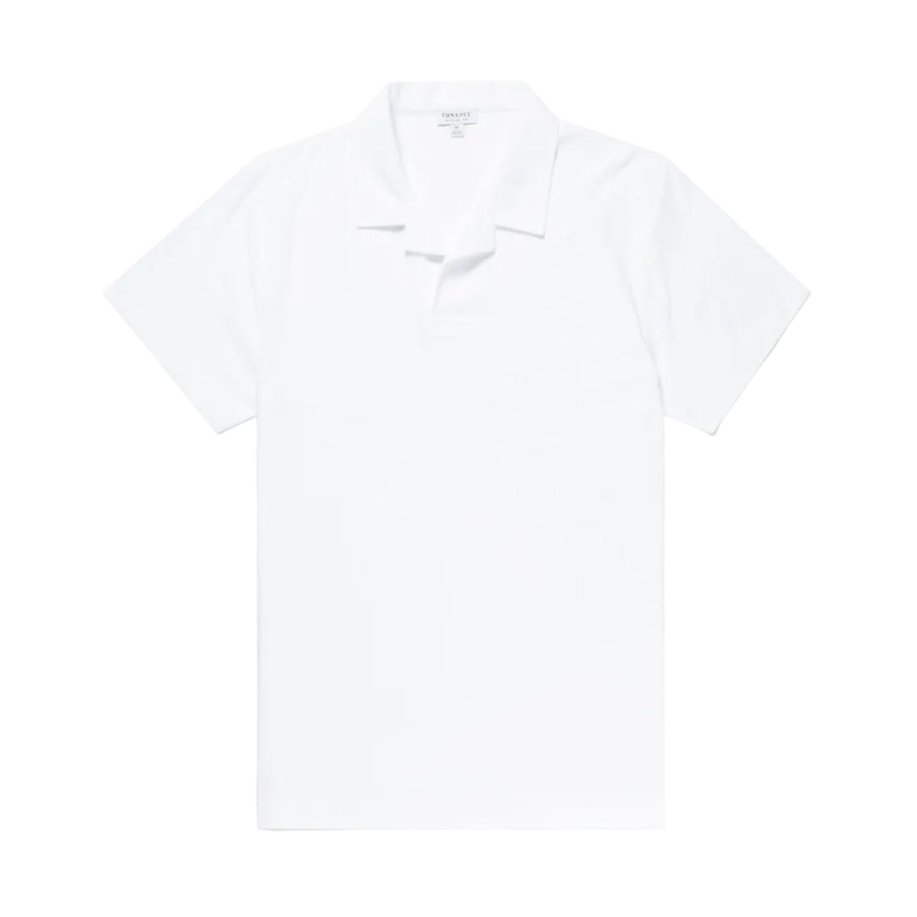 Sunspel Towelling Polo Shirt White