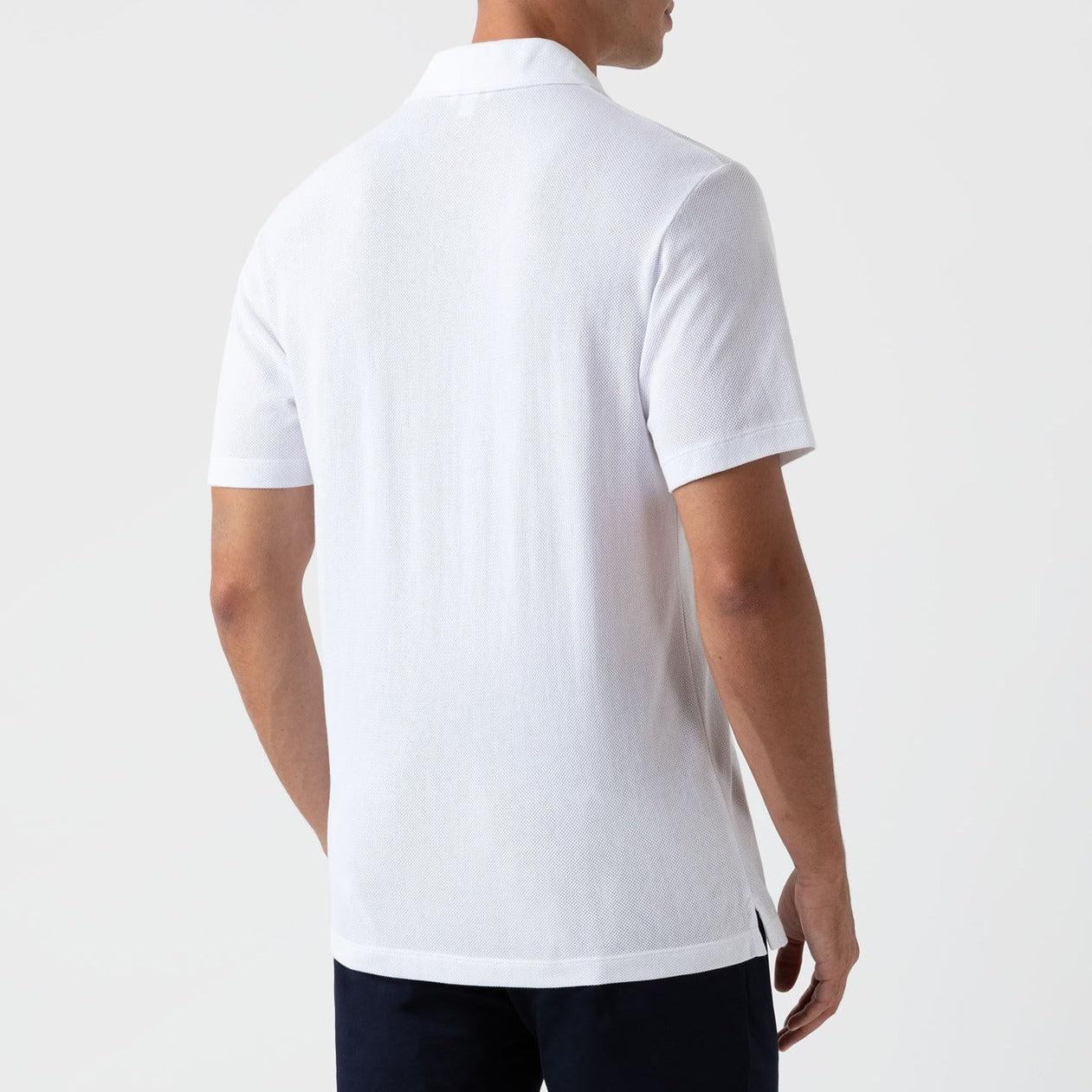 Sunspel Riviera Camp Collar Shirt White