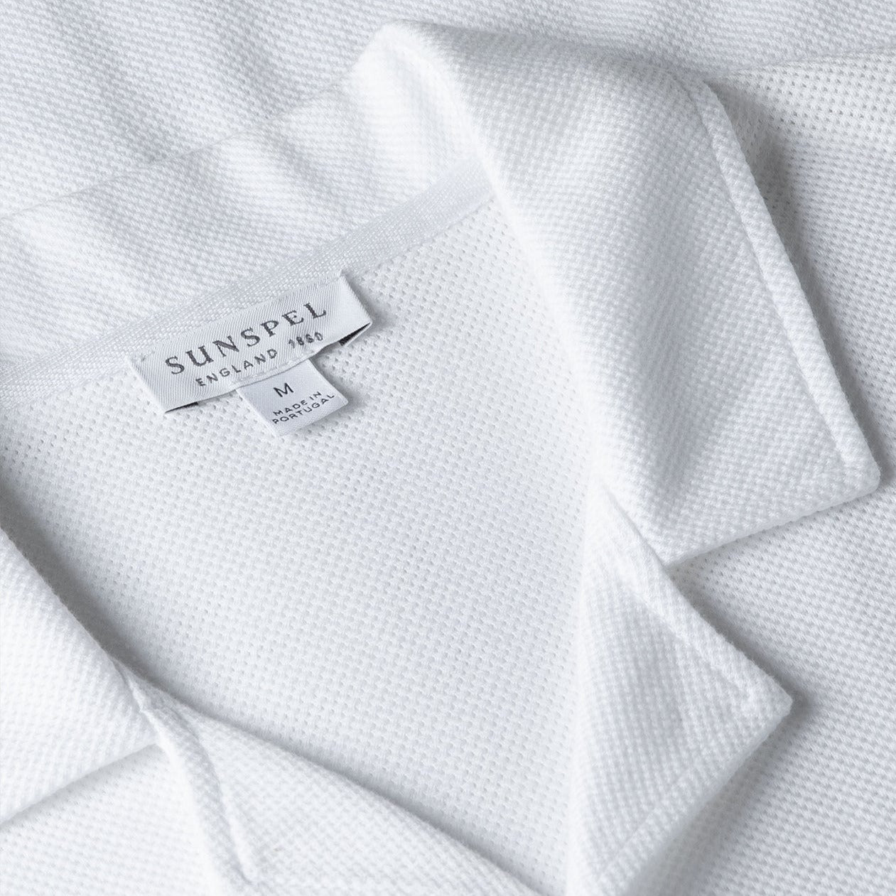 Sunspel Riviera Camp Collar Shirt White