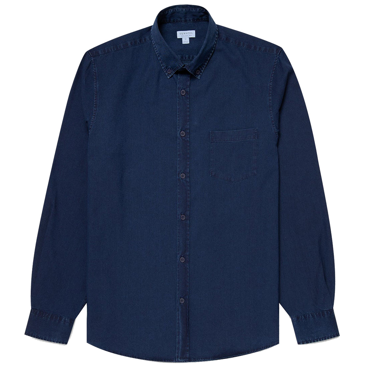 Sunspel Button Down Shirt Indigo