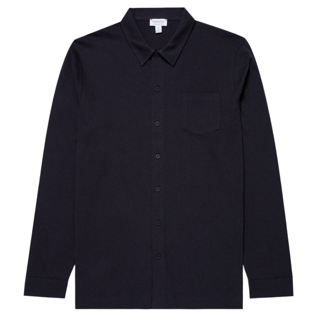 Sunspel Riviera Shirt Navy