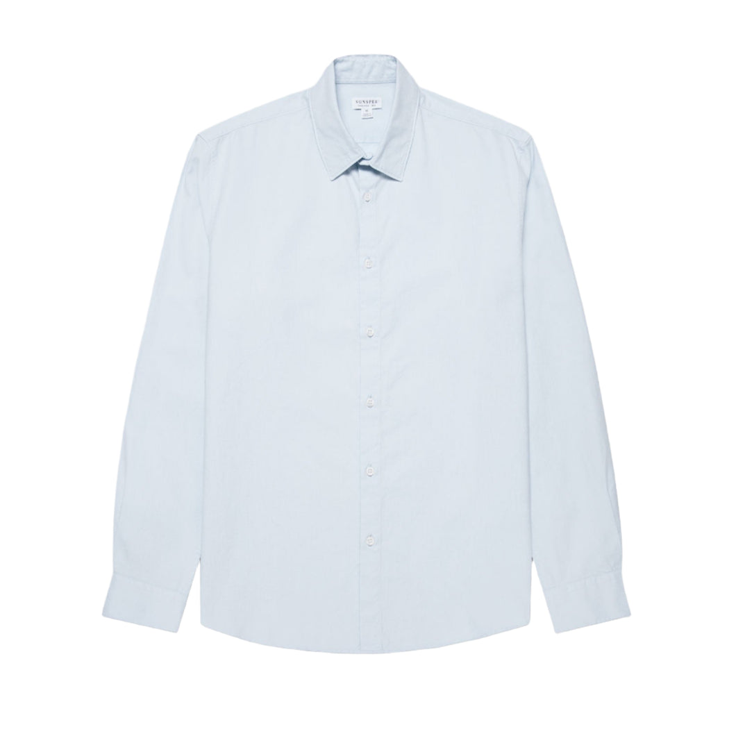Sunspel Oxford Shirt Light Blue Oxford