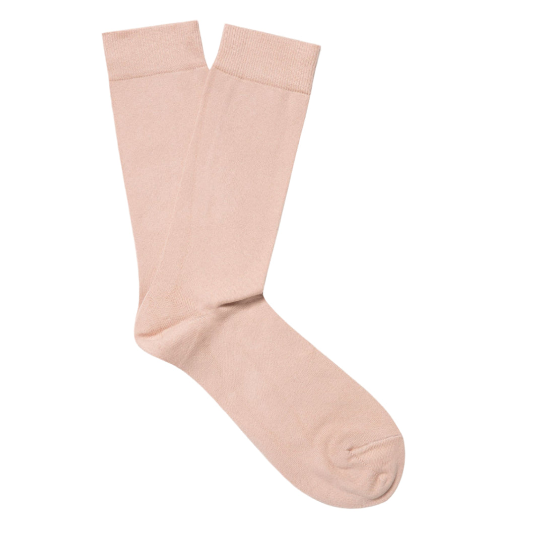 Sunspel Cotton Socks Pale Pink