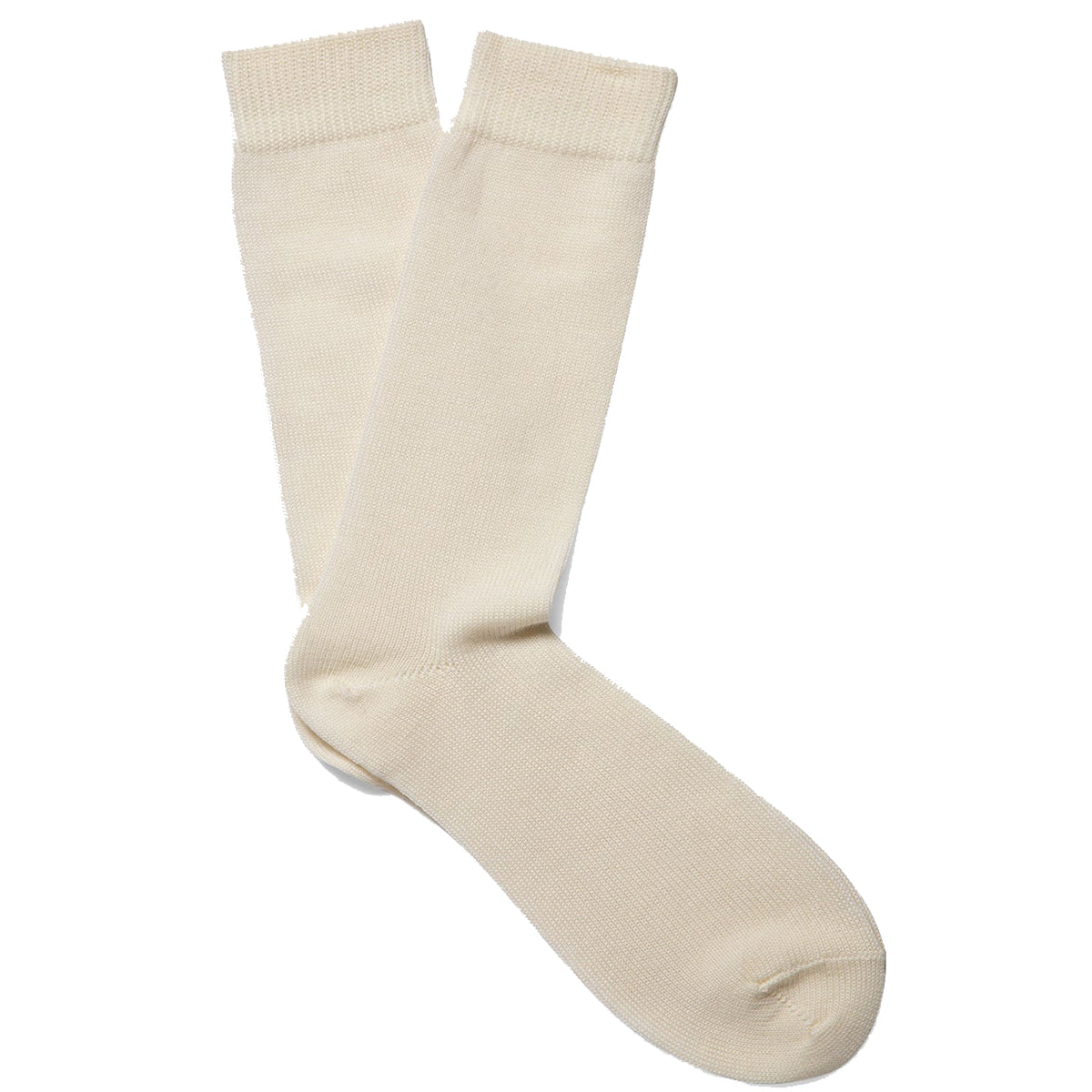 Sunspel Chunky Merino Sock Ecru