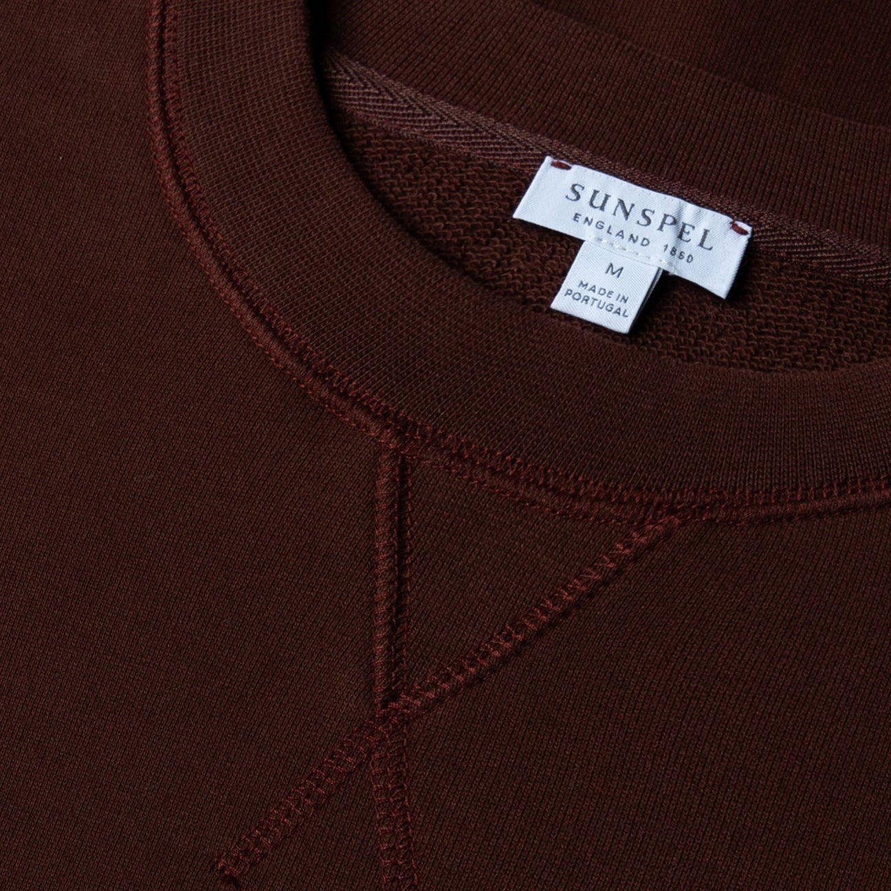 Sunspel Loopback Sweatshirt Raisin25