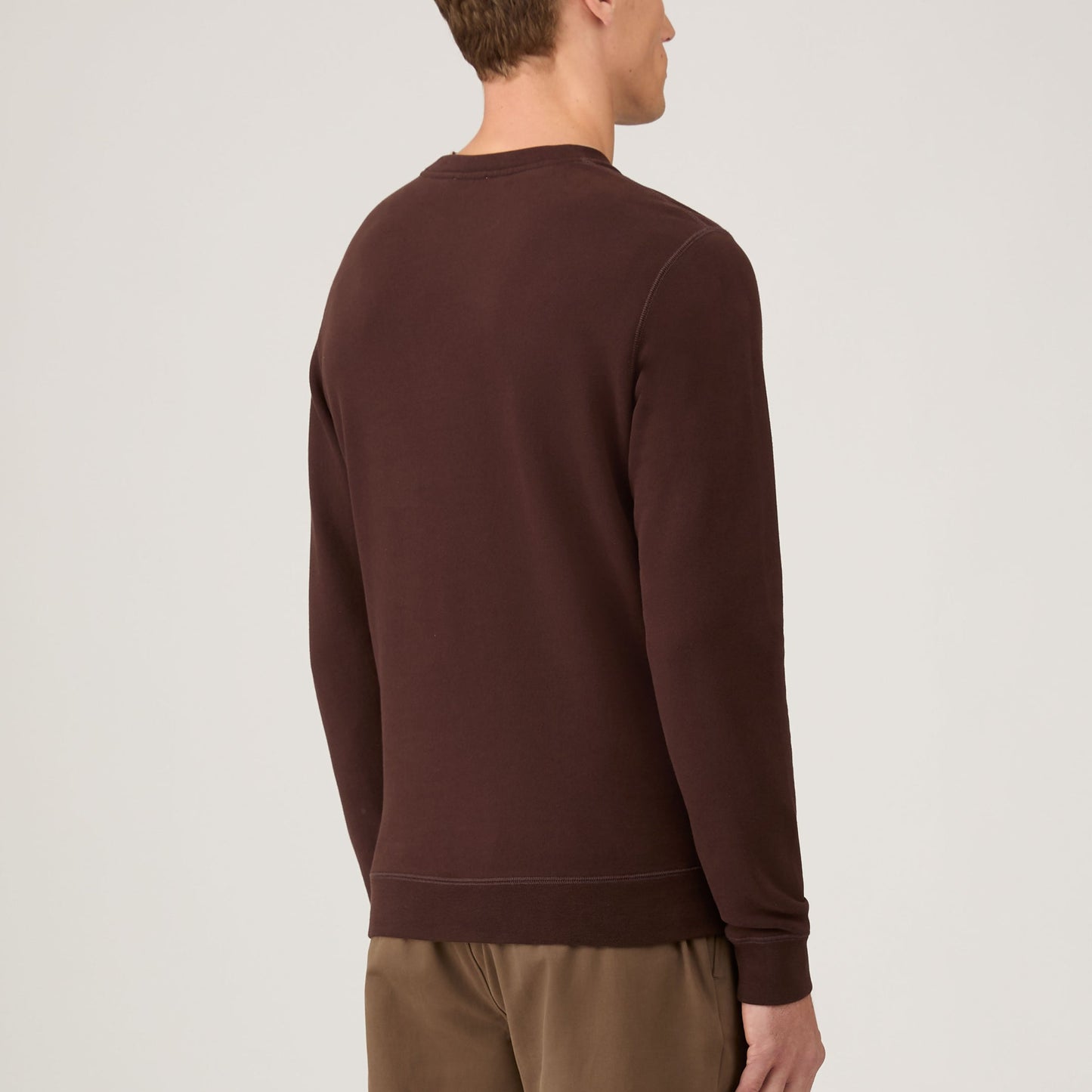 Sunspel Loopback Sweatshirt Truffle
