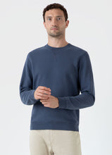 Load image into Gallery viewer, Sunspel Loopback Sweatshirt Slate Blue
