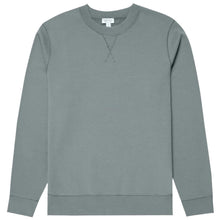 Load image into Gallery viewer, Sunspel Loopback Sweatshirt Smoke Green
