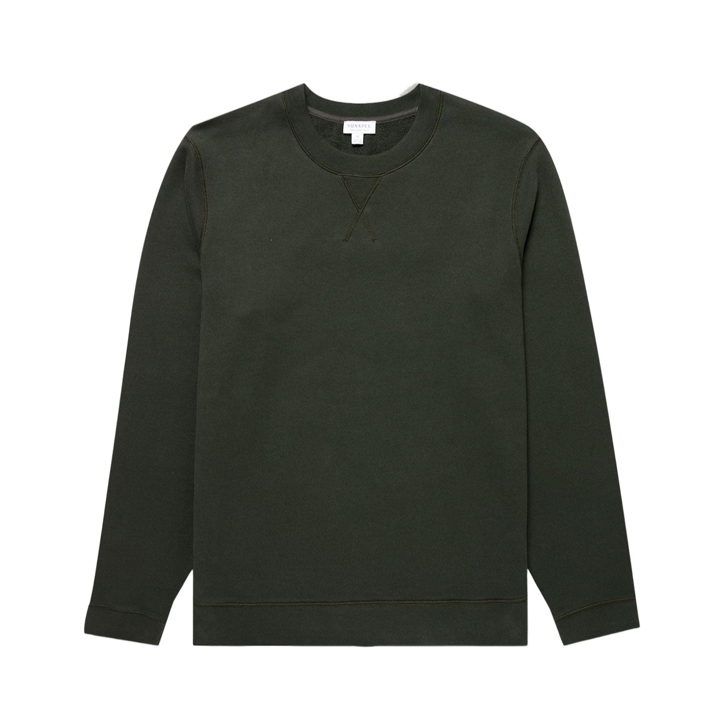 Sunspel Loopback Sweatshirt Dark Green25
