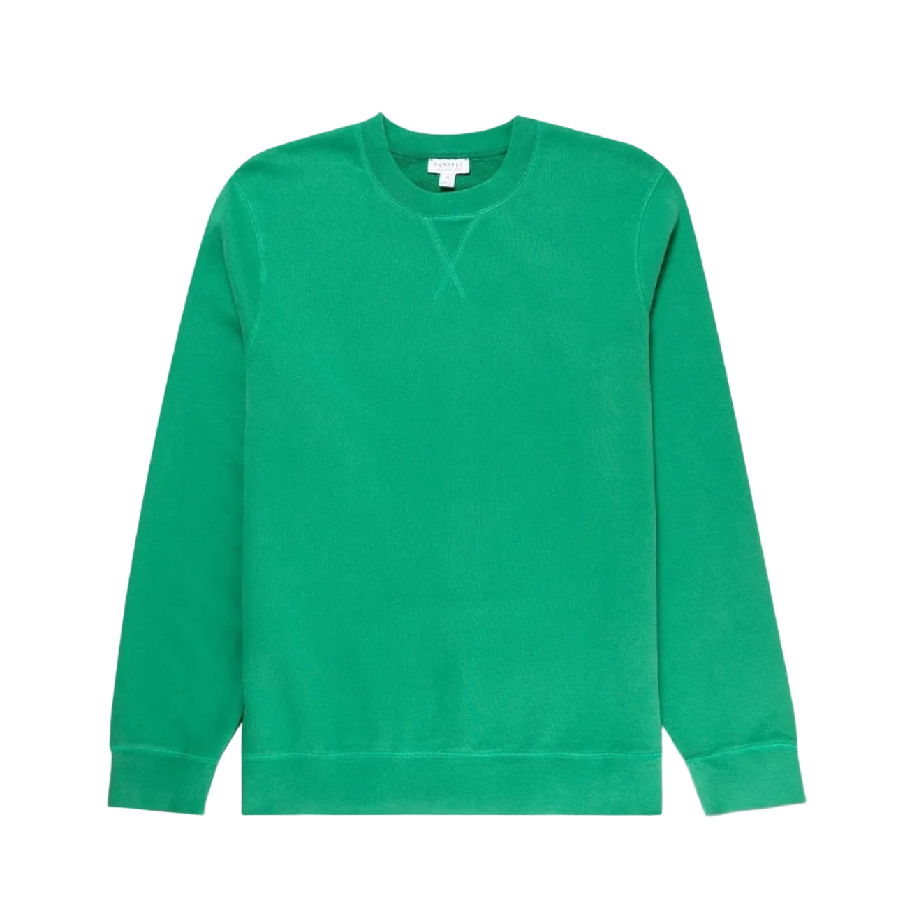 Sunspel Loopback Sweatshirt Bright Green