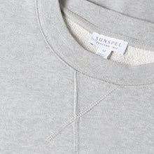 Load image into Gallery viewer, Sunspel Loopback Sweatshirt Grey Melange
