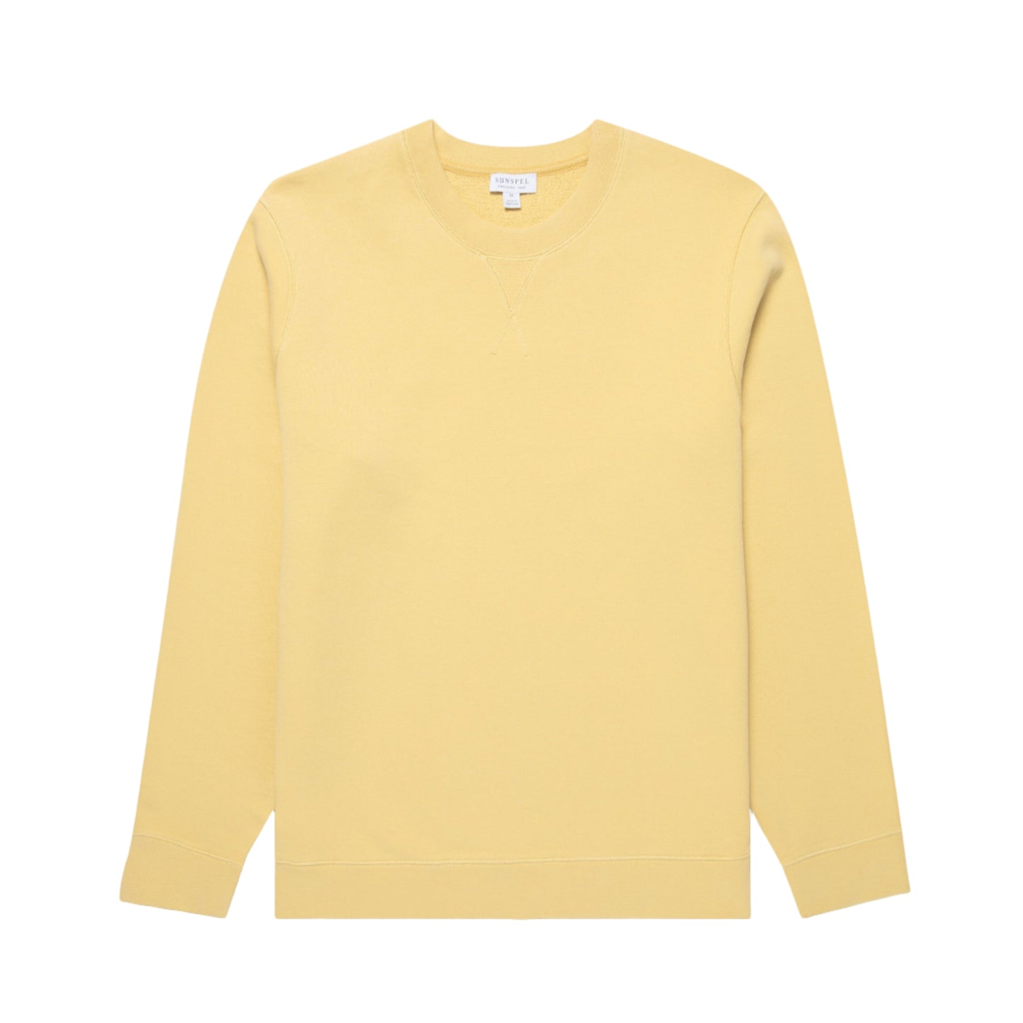Sunspel Loopback Sweatshirt Dusty Yellow