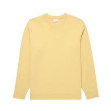 Load image into Gallery viewer, Sunspel Loopback Sweatshirt Dusty Yellow
