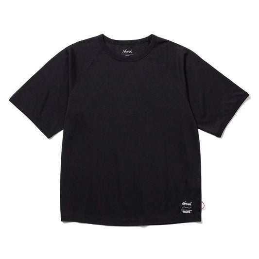 Nanga Dry Mix Raglan Sleeve Tee Black