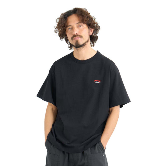Nanga Eco Hybrid Box Logo Embroidery Tee Black