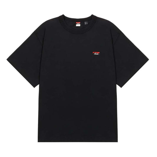 Nanga Eco Hybrid Box Logo Embroidery Tee Black
