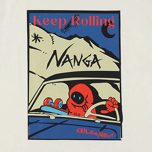 Nanga Eco Hybrid Keep Rolling Tee White