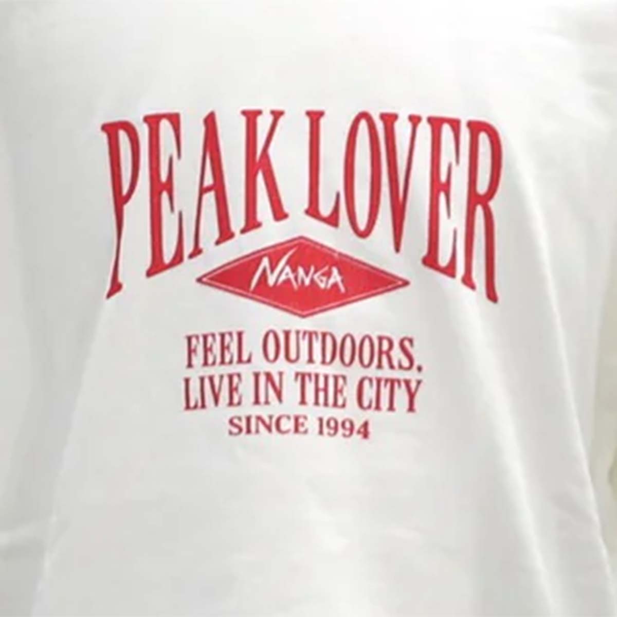 Nanga Eco Hybrid Peak Lover Tee White