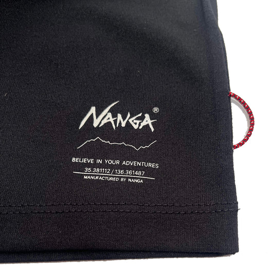 Nanga Dry Mix Raglan Sleeve Tee Black