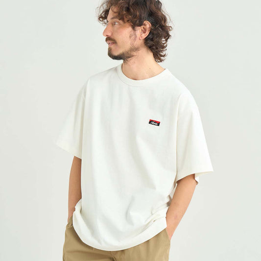 Nanga Eco Hybrid Box Logo Embroidery Tee White